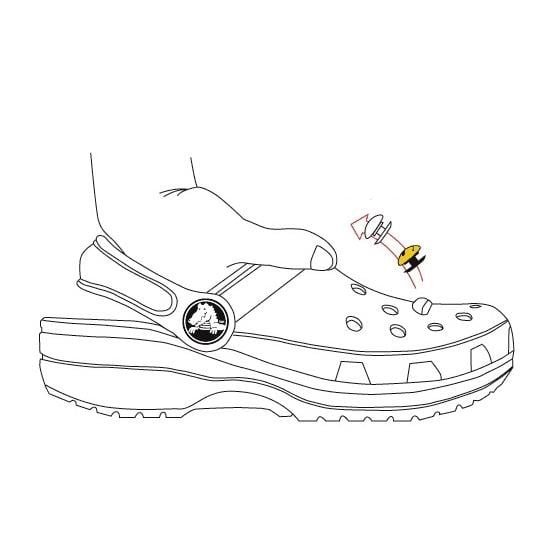 Jibbitz Crocs Gold Cuban Strap Chain - poza 5