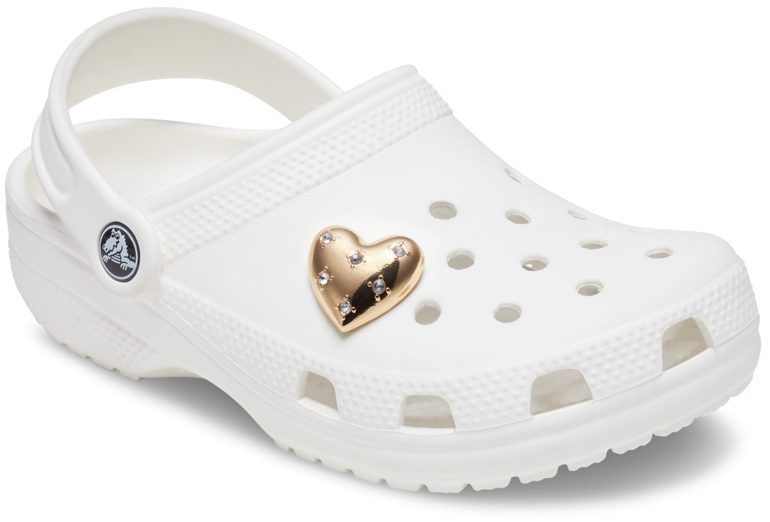 Jibbitz Crocs Gold Encrusted Heart - poza 3