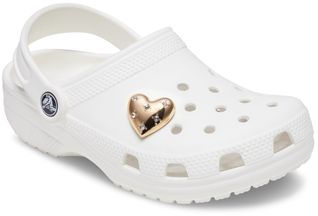 Jibbitz Crocs Gold Encrusted Heart - poza 3