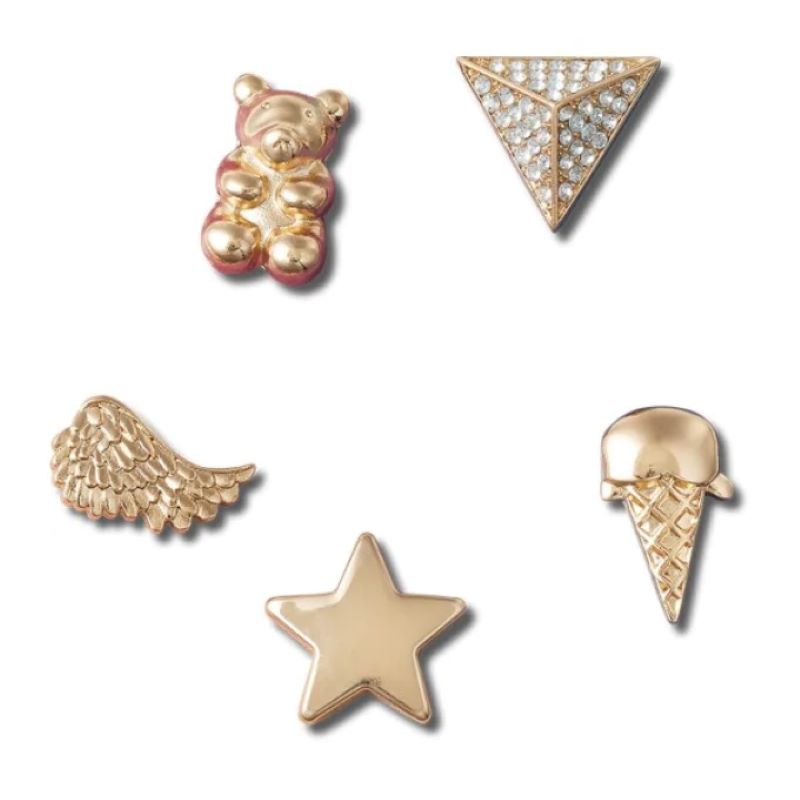 Jibbitz Crocs Gold Icons 5 Pack - poza 1