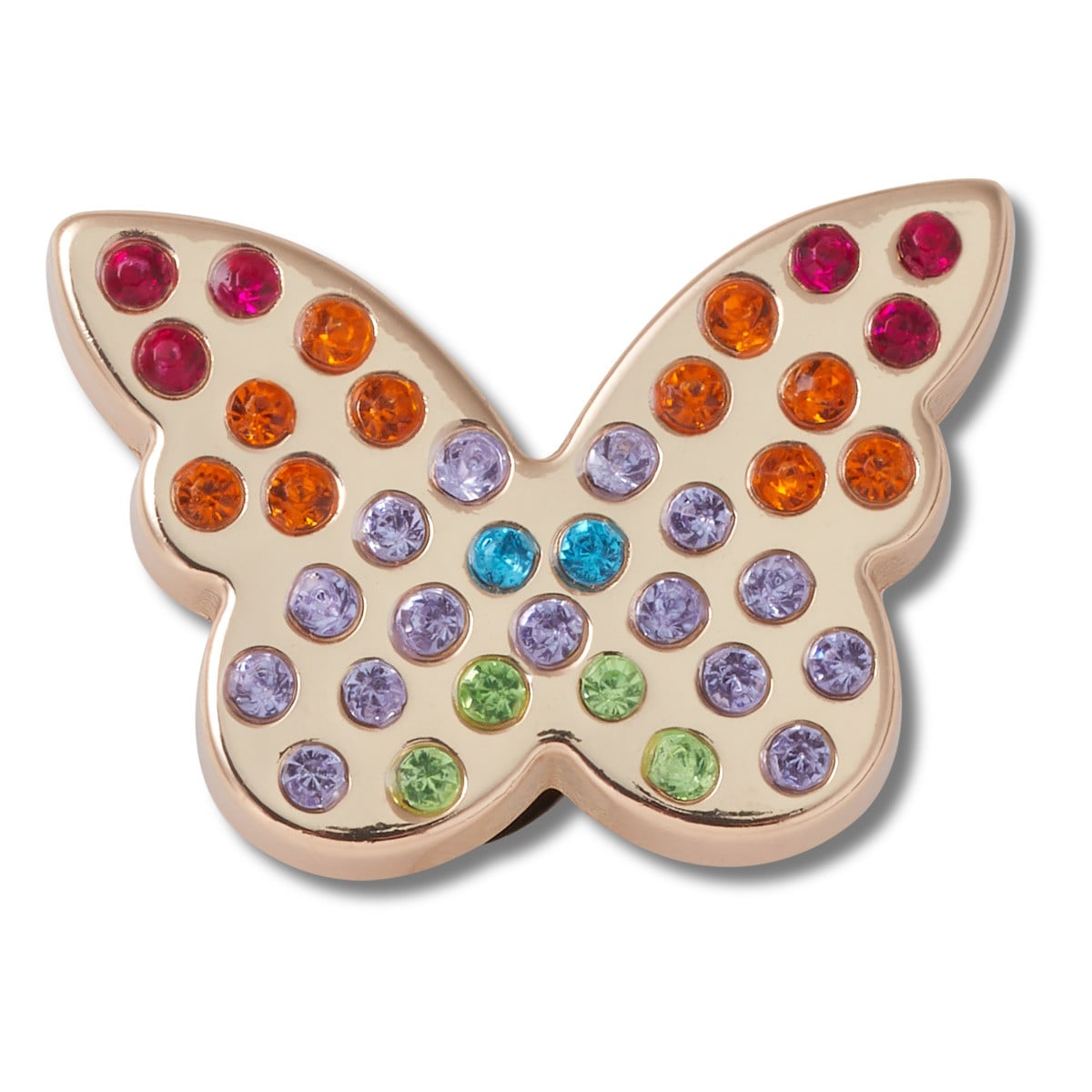 Jibbitz Crocs Gold Rainbow Encrusted Butterfly - poza 1