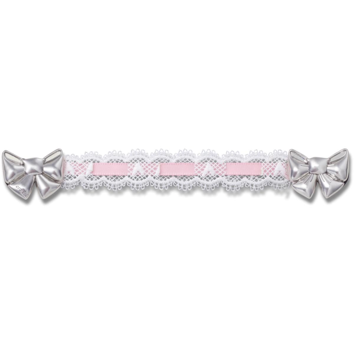 Jibbitz Crocs Lace and Pink Ribbon Chain - poza 1
