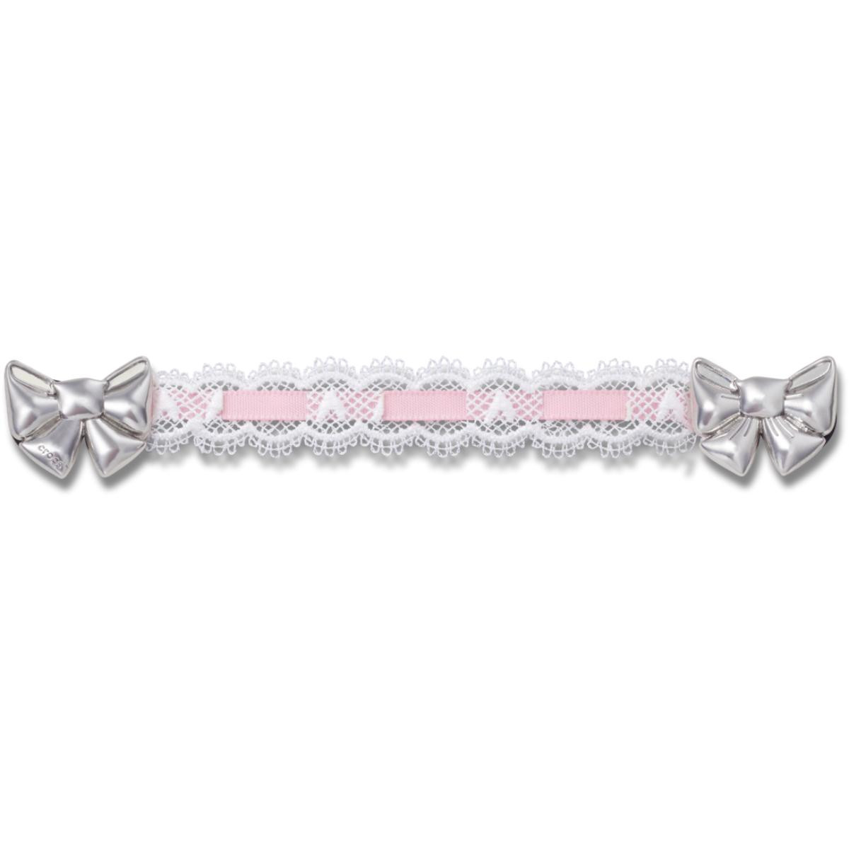 Jibbitz Crocs Lace and Pink Ribbon Chain - poza 1