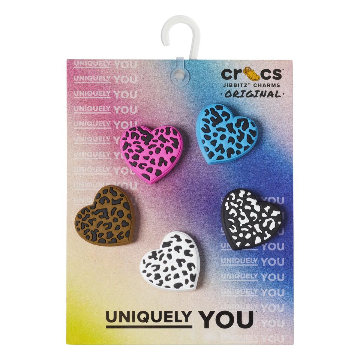 Jibbitz Crocs Leopard Animal Print Heart 5 Pack - poza 1