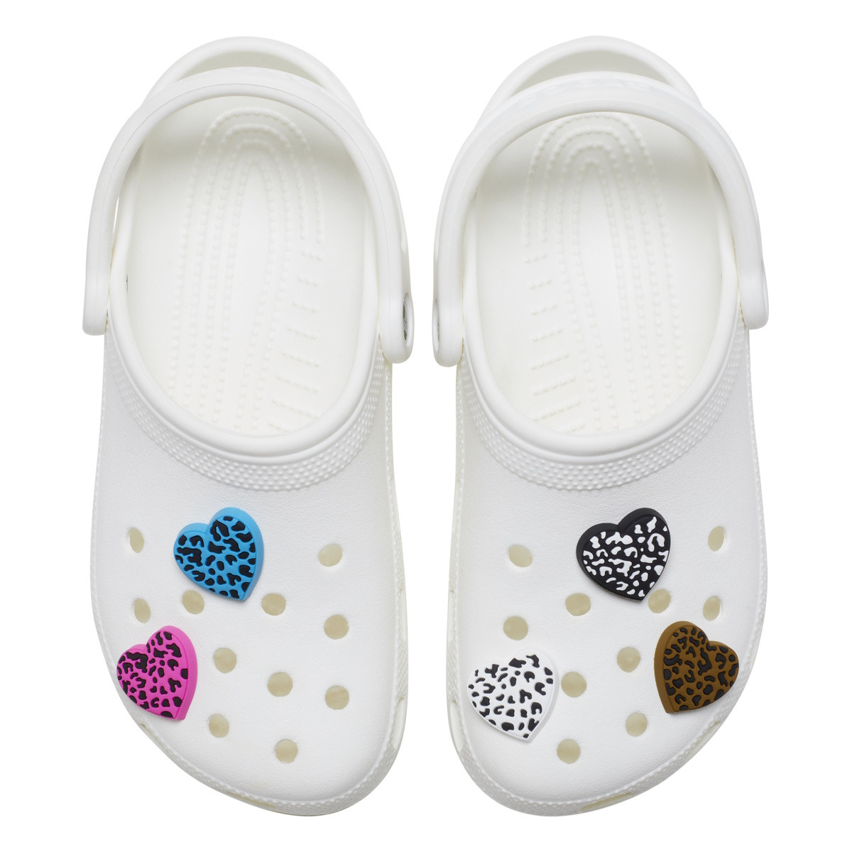 Jibbitz Crocs Leopard Animal Print Heart 5 Pack - poza 3