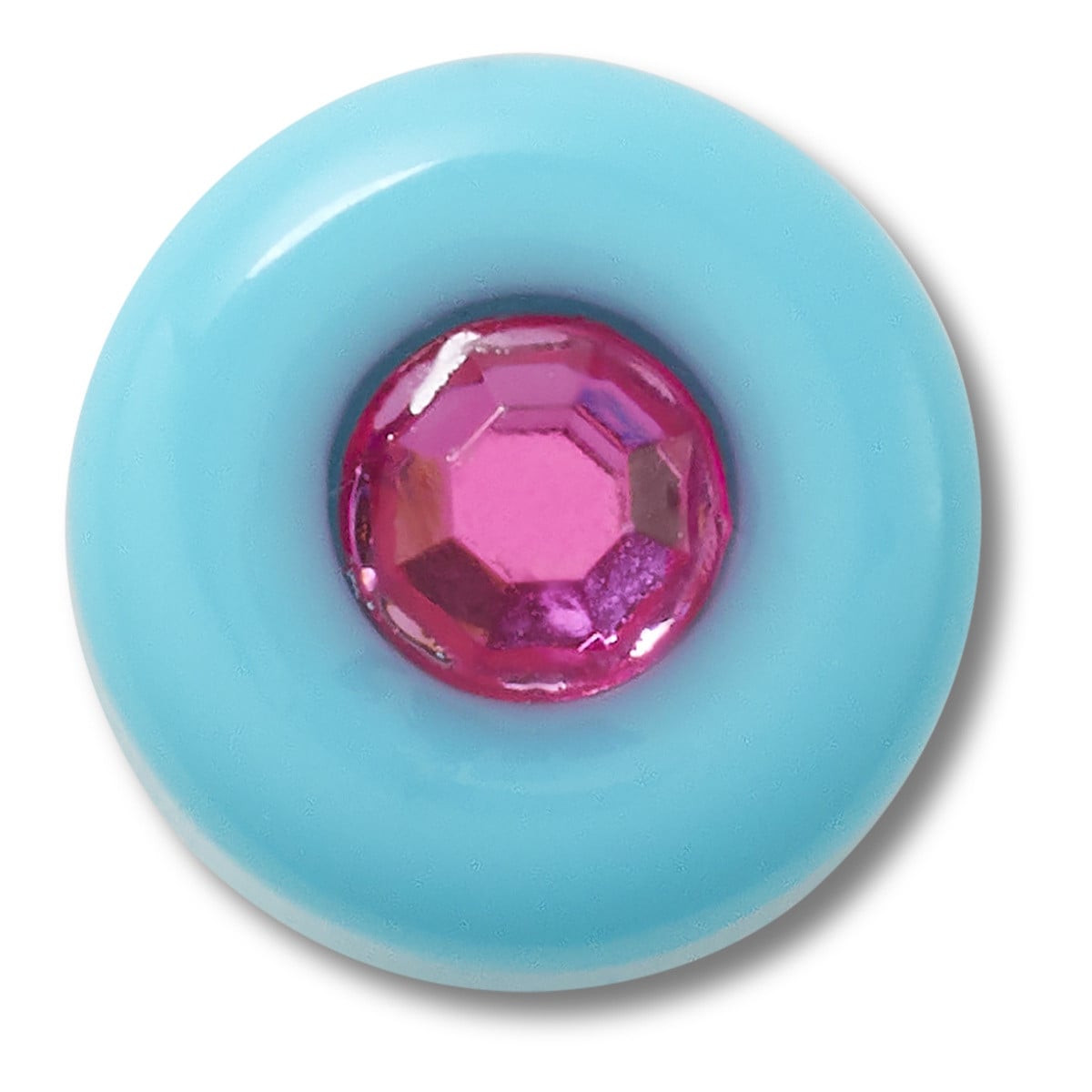 Jibbitz Crocs Teal Circle Gem - poza 1