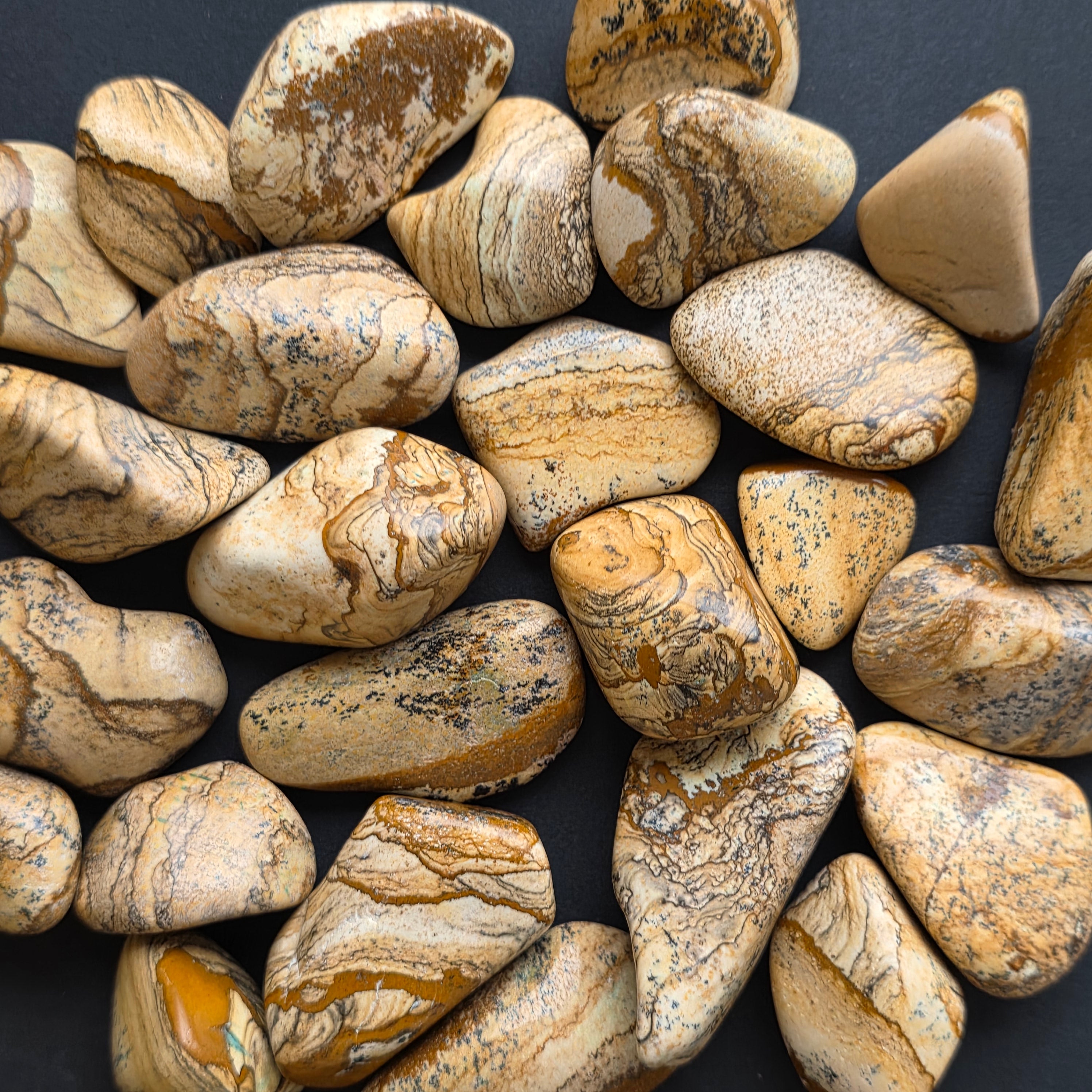 Landscape Jasper piatra rulata mini