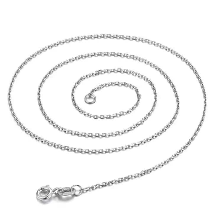 Lantisor argint 925, JW1396, placat cu rodiu - poza 1
