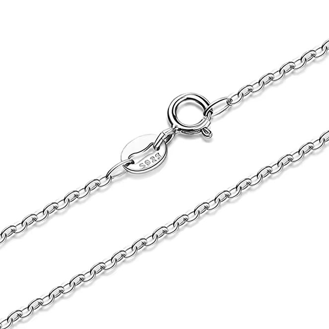 Lantisor argint 925, JW1396, placat cu rodiu - poza 2