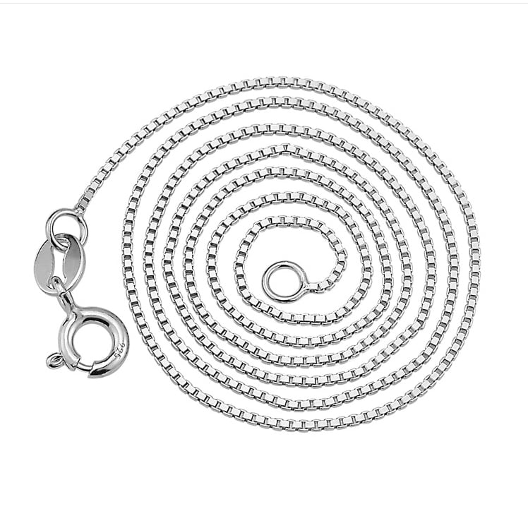 Lantisor argint 925, JW1397, placat cu rodiu - poza 1