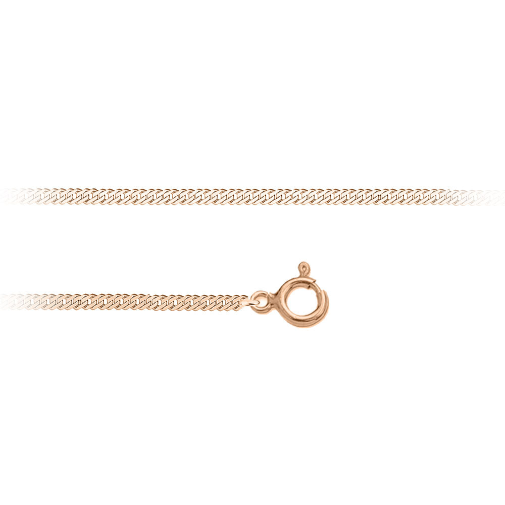 Lantisor din argint 925 placat cu aur roz - Rombo