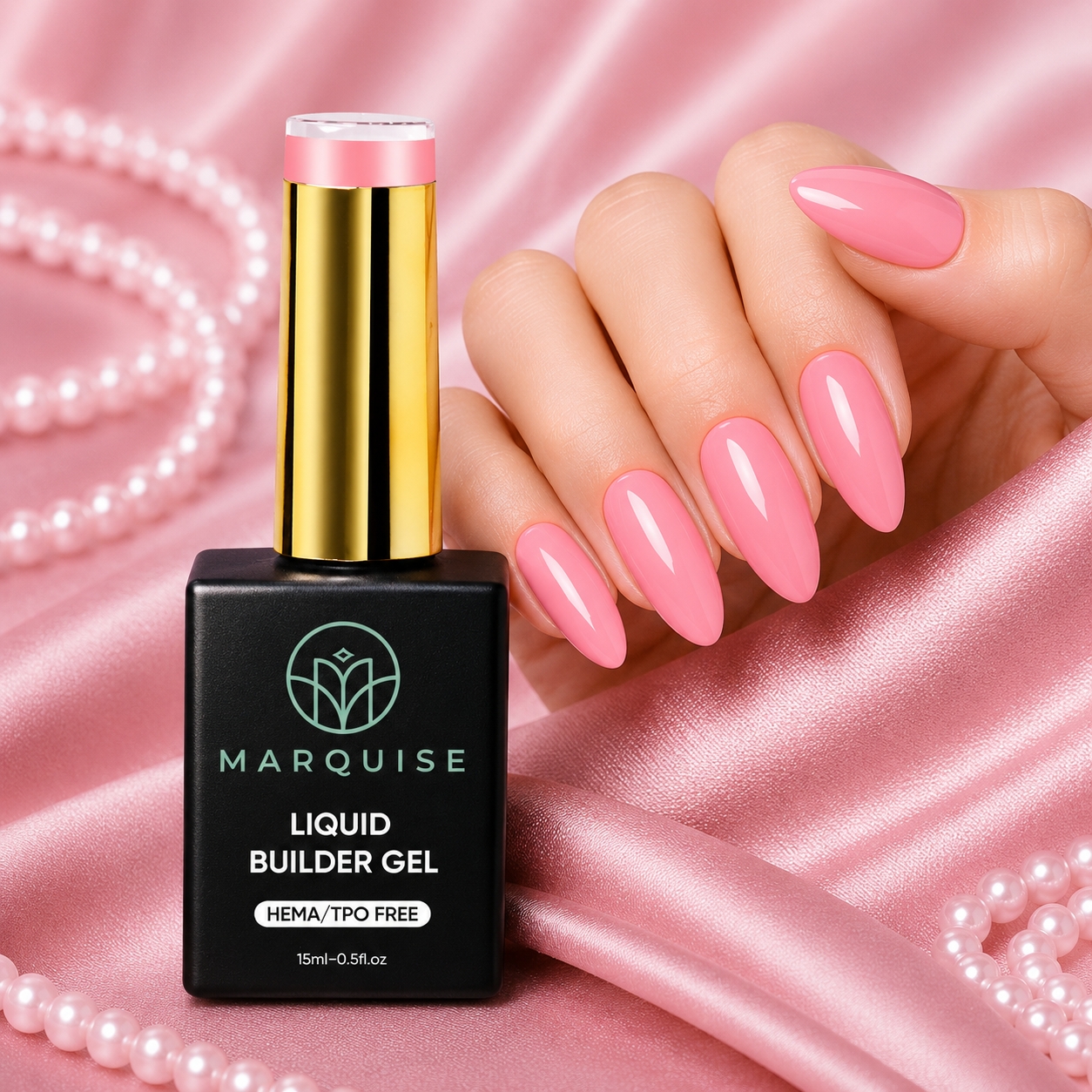 Liquid Builder Gel HEMA/TPO FREE, Marquise, YCY33, 15 ml - poza 2