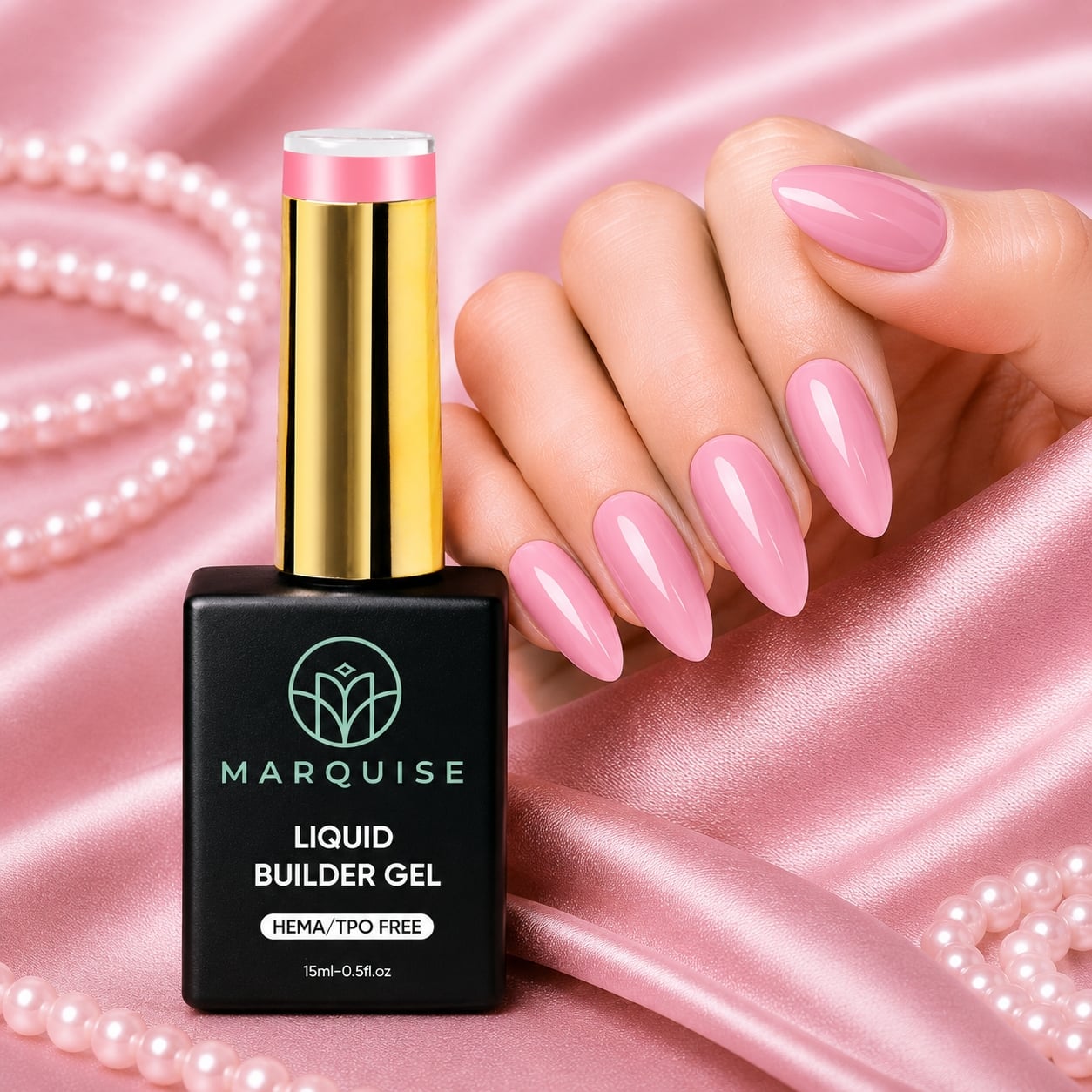 Liquid Builder Gel HEMA/TPO FREE, Marquise, YCY48, 15 ml - poza 2