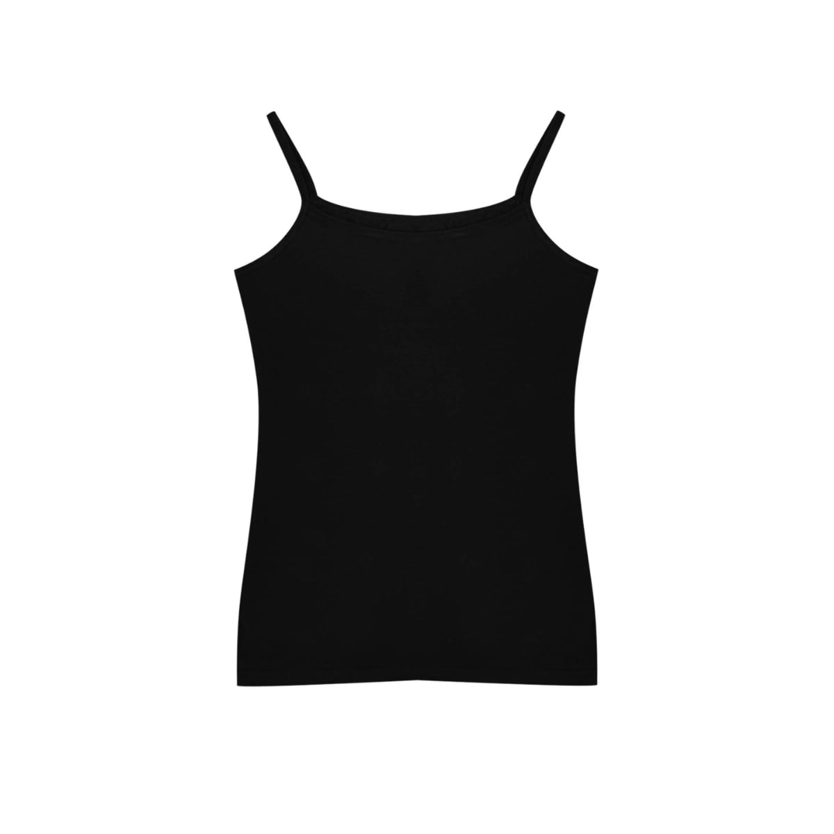 Maiou cu bretele din bumbac, pentru dama, 46100, Negru - poza 3