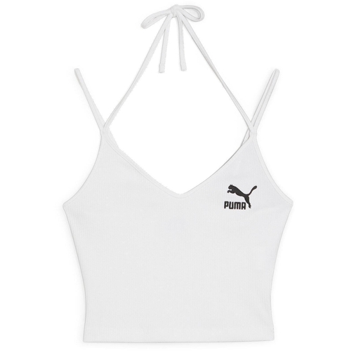 Maiou femei Puma Classics Ribbed Crop Top 62425502