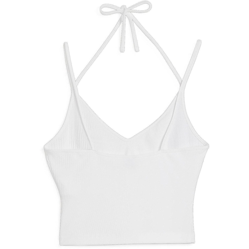 Maiou femei Puma Classics Ribbed Crop Top 62425502 - poza 2