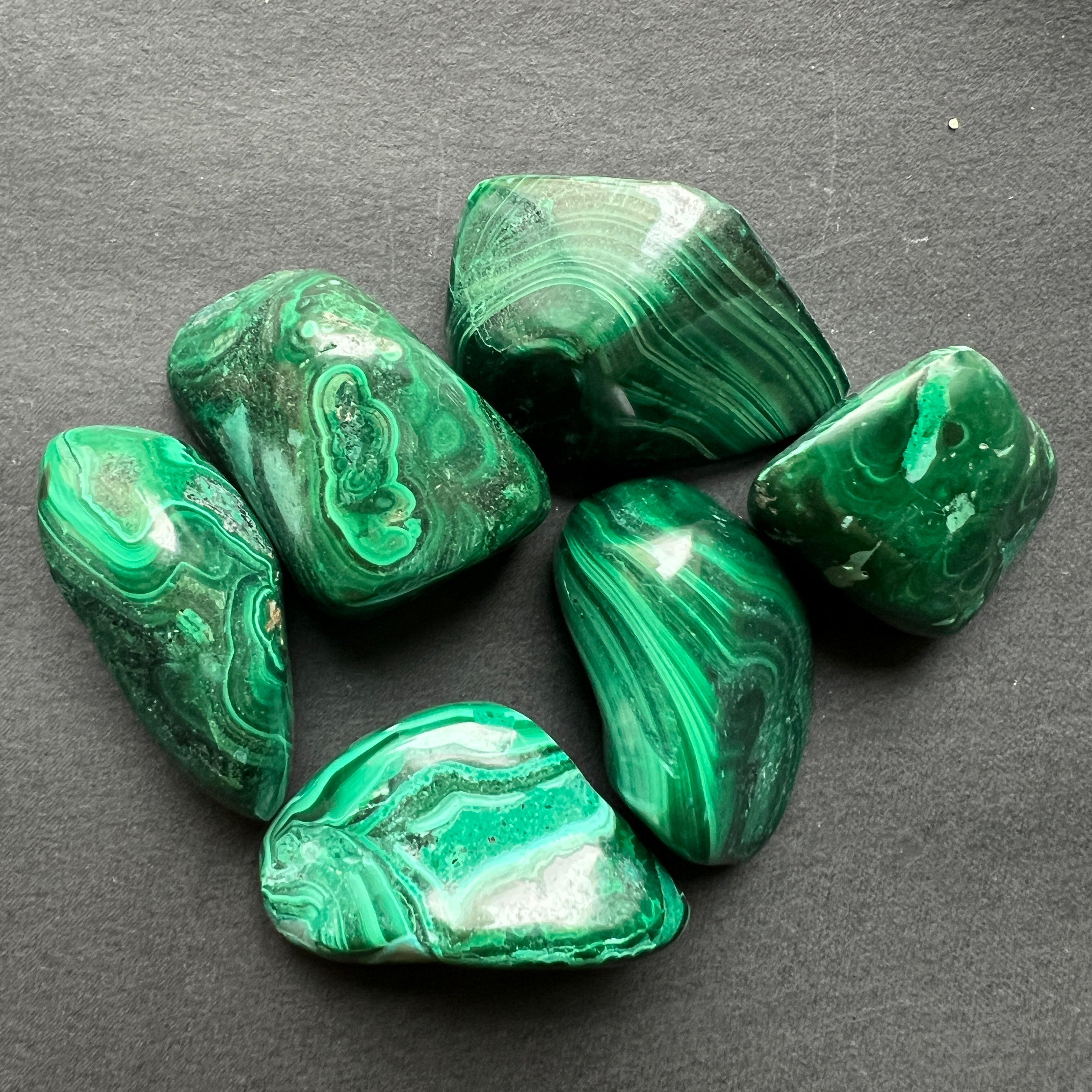Malachit piatra rulata mini Congo
