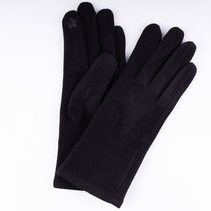 Manusi dama uni, bleumarin, din material textil