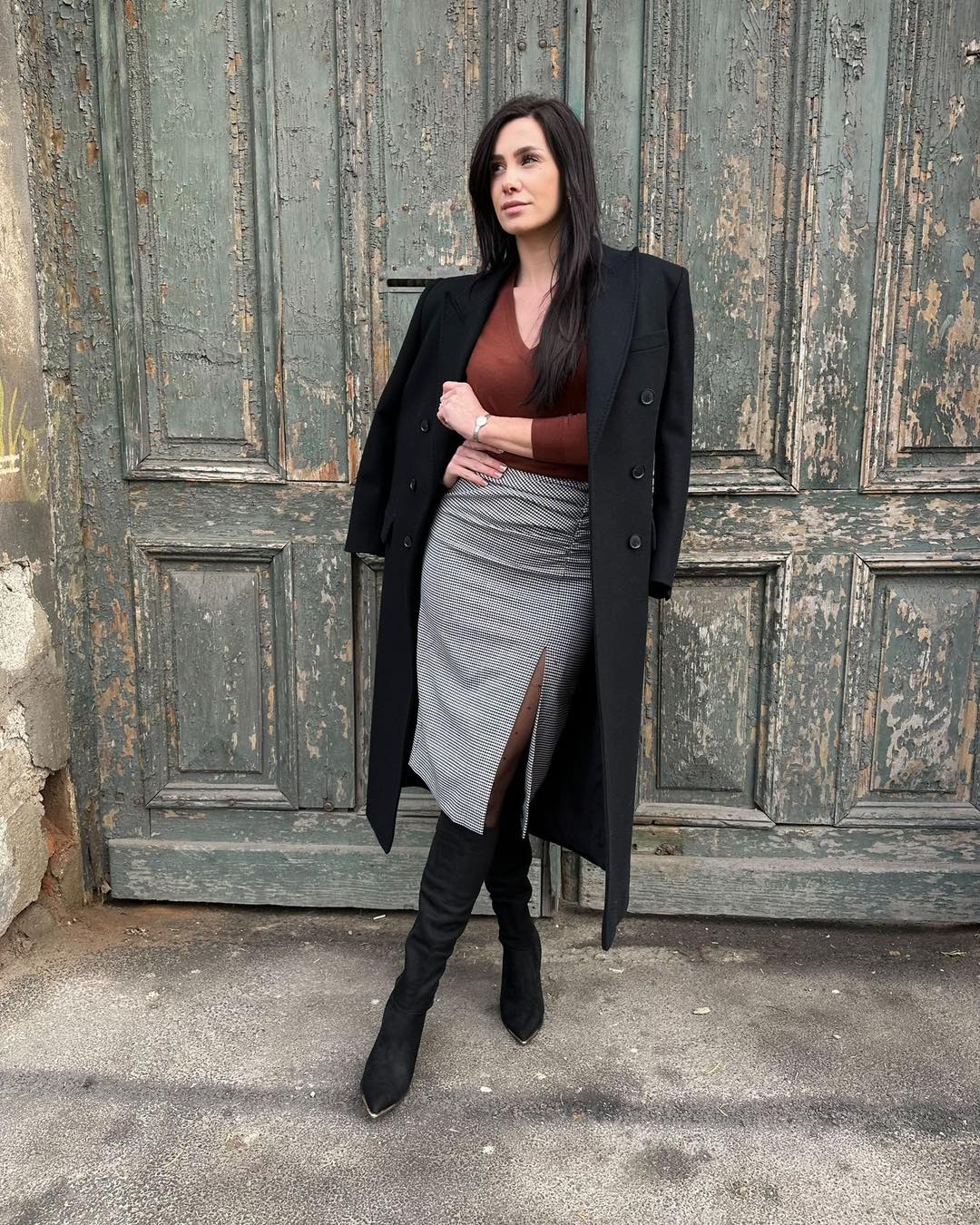 Marella Fustă în carouri - L INTL