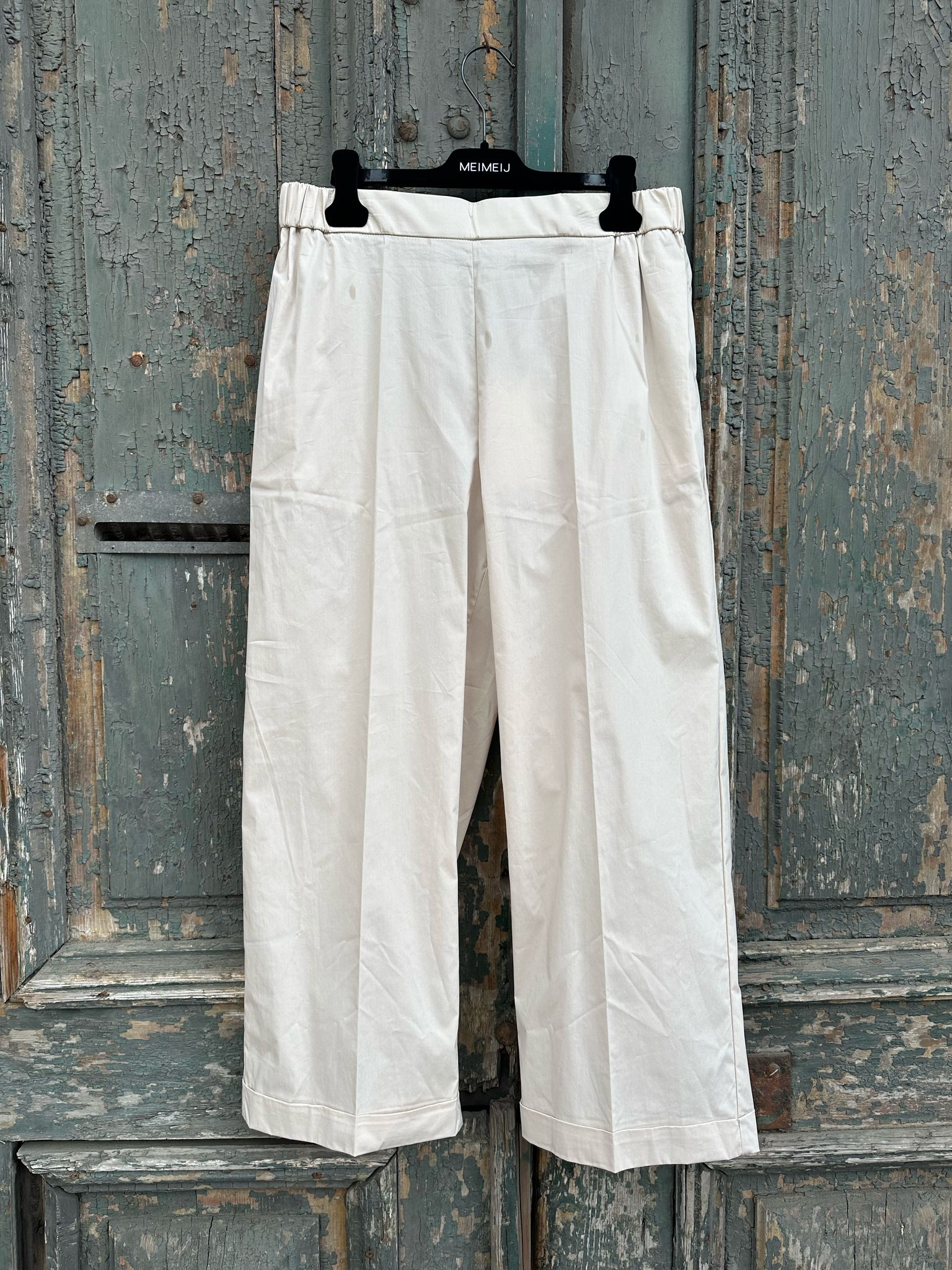 MeiMeij Pantalon bej din bumbac