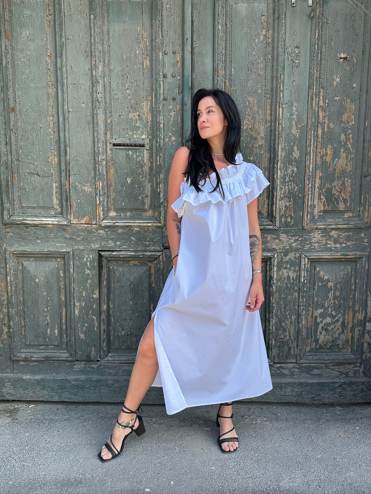 MeiMeij Rochie albă Ana - 40 IT