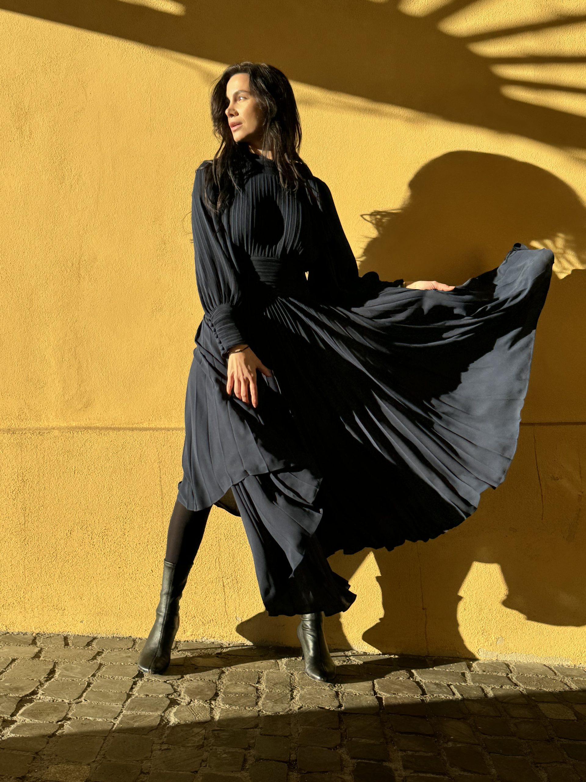 MeiMeij - Rochie Maxi „Dark blue” - XS INTL
