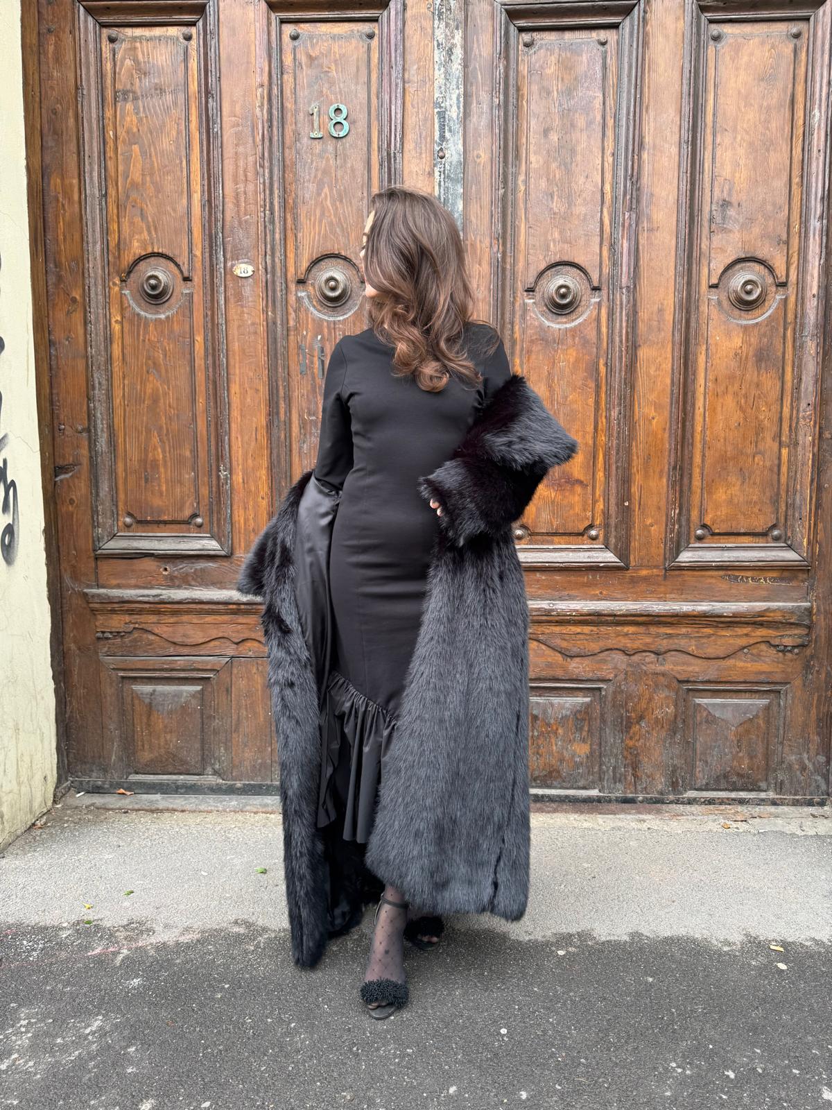 MeiMeij Rochie Neagră Butterfly - S INTL
