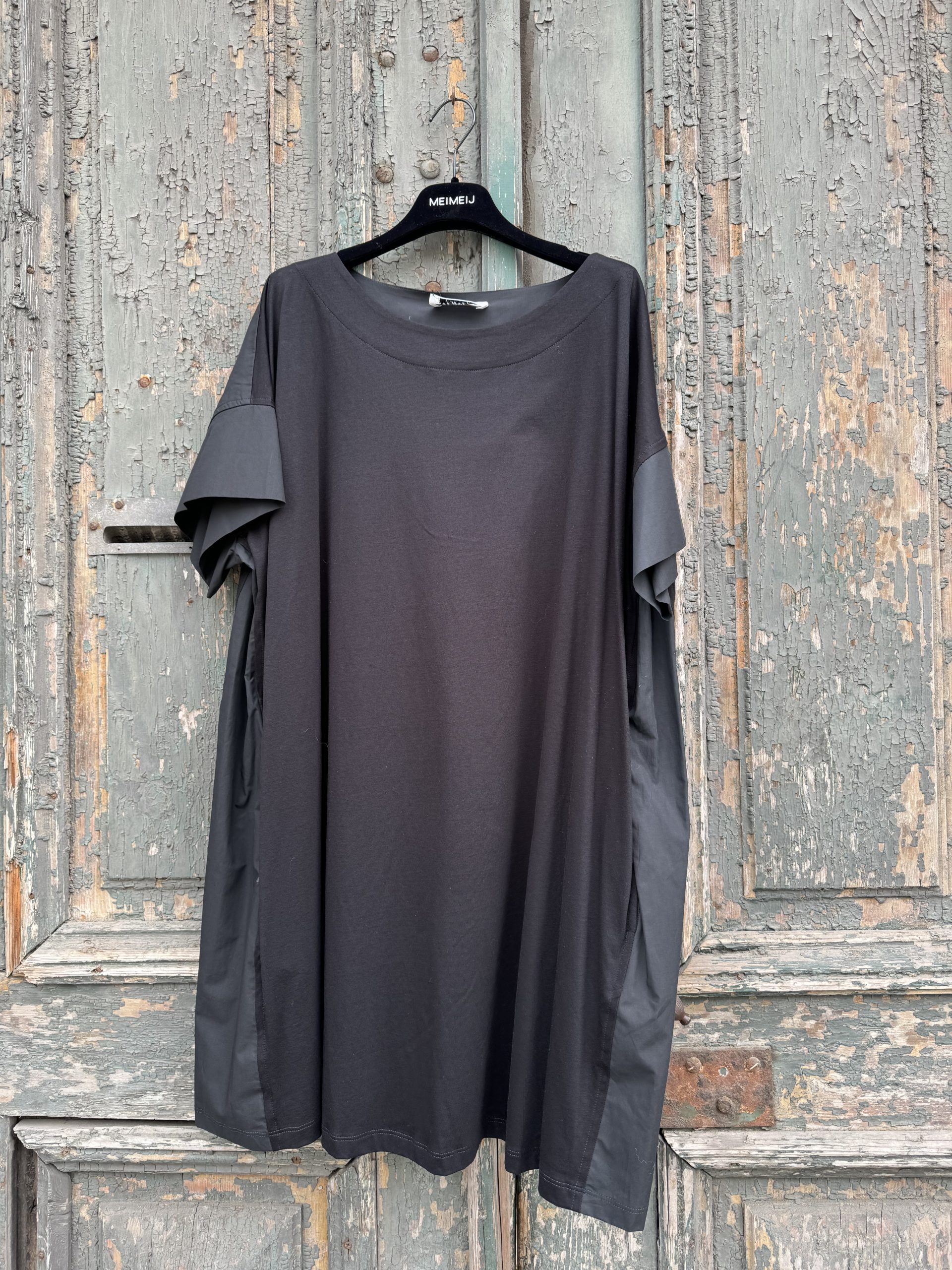 MeiMeij Rochie neagră din bumbac Carolina - 42 IT