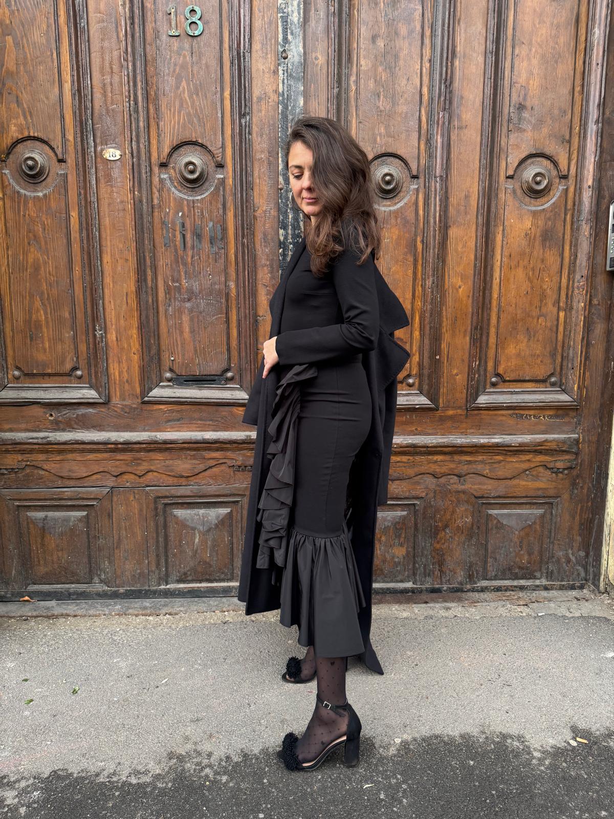 MeiMeij Rochie Neagră Elegantă - S INTL