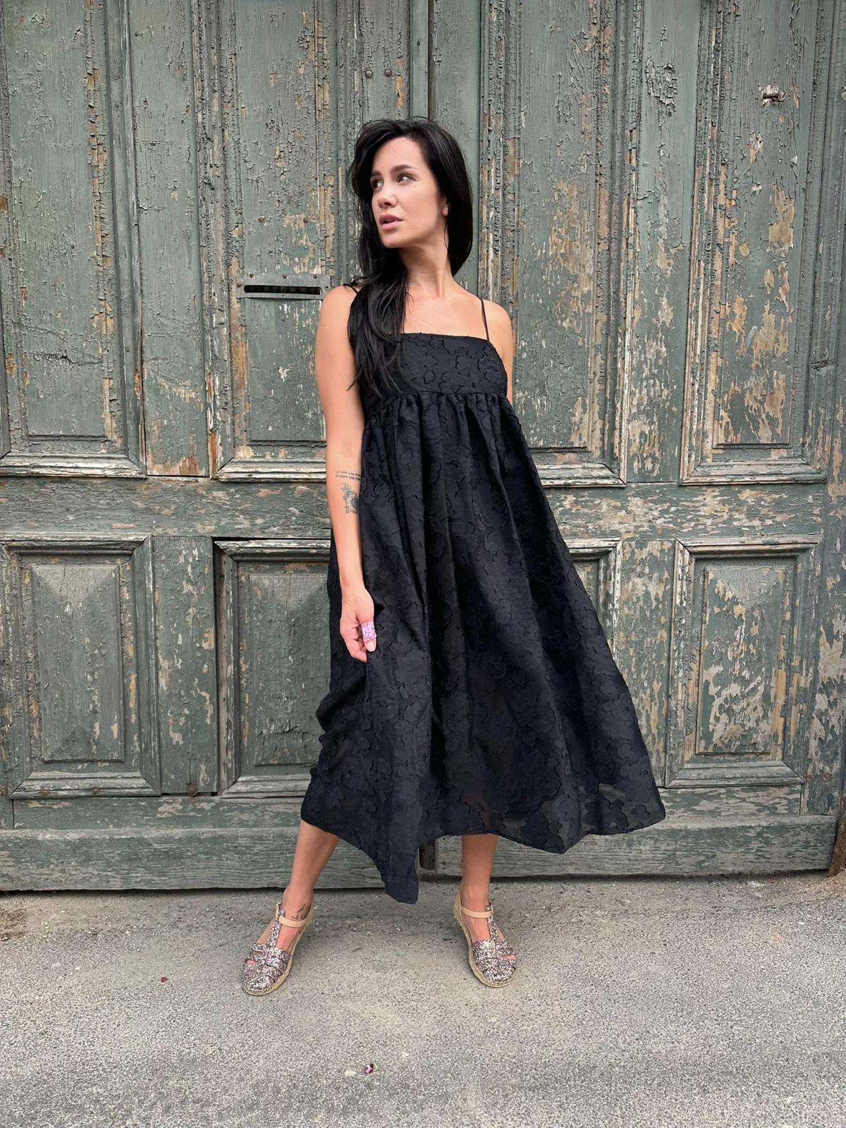 MeiMeij Rochie neagră texturată - 46 IT