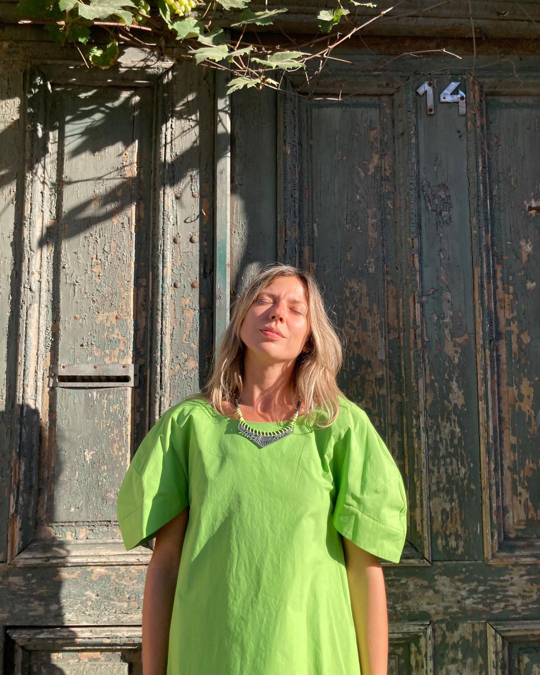 MeiMeij Rochie verde - XS INTL