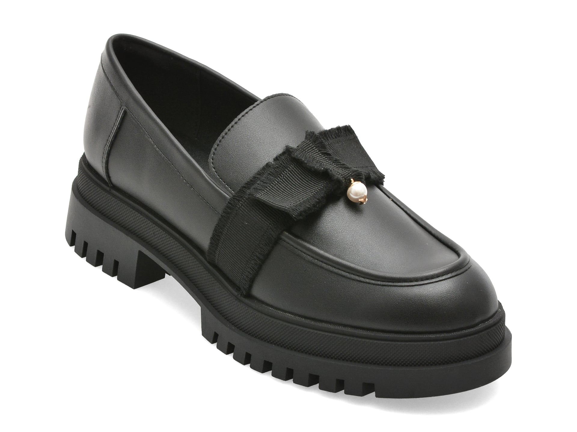 Mocasini ALDO negri, THEATRIC 001, din piele ecologica