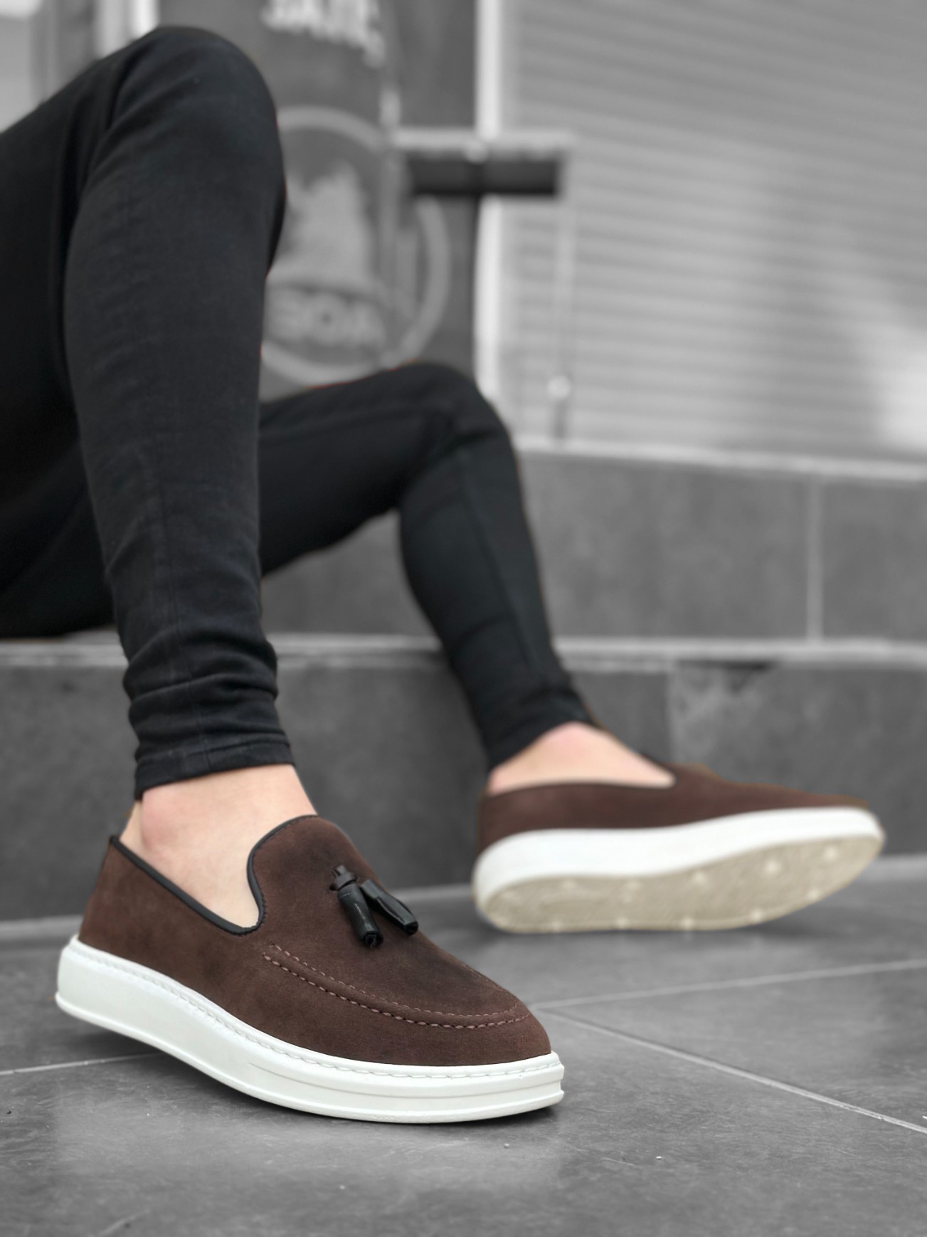 Mocasini barbati maro B1252 T53-4