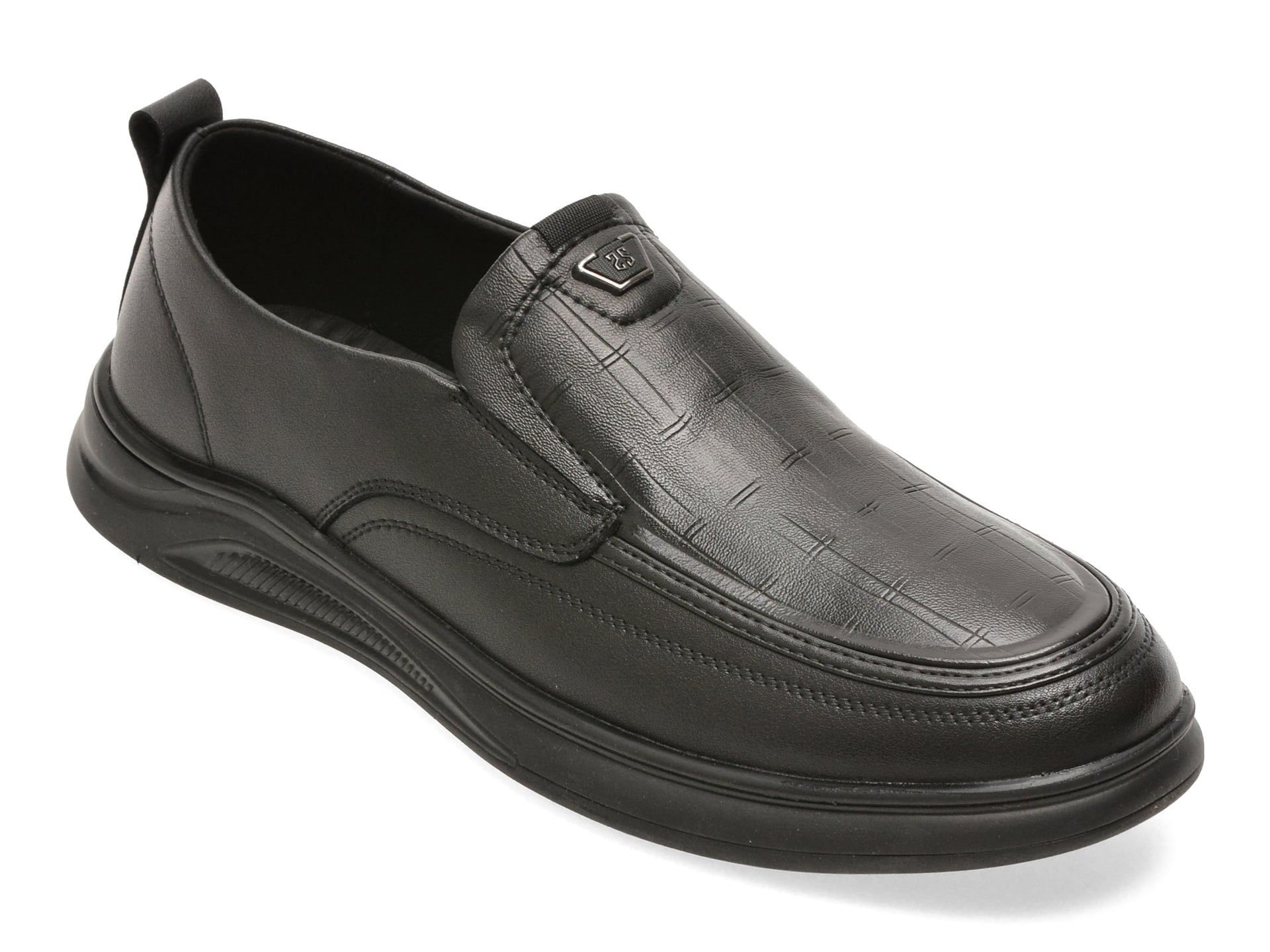Mocasini BITE THE BULLET negri, T89639, din piele naturala