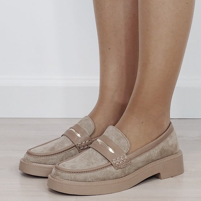 Mocasini dama kaki deschis tip loafers 1535 03