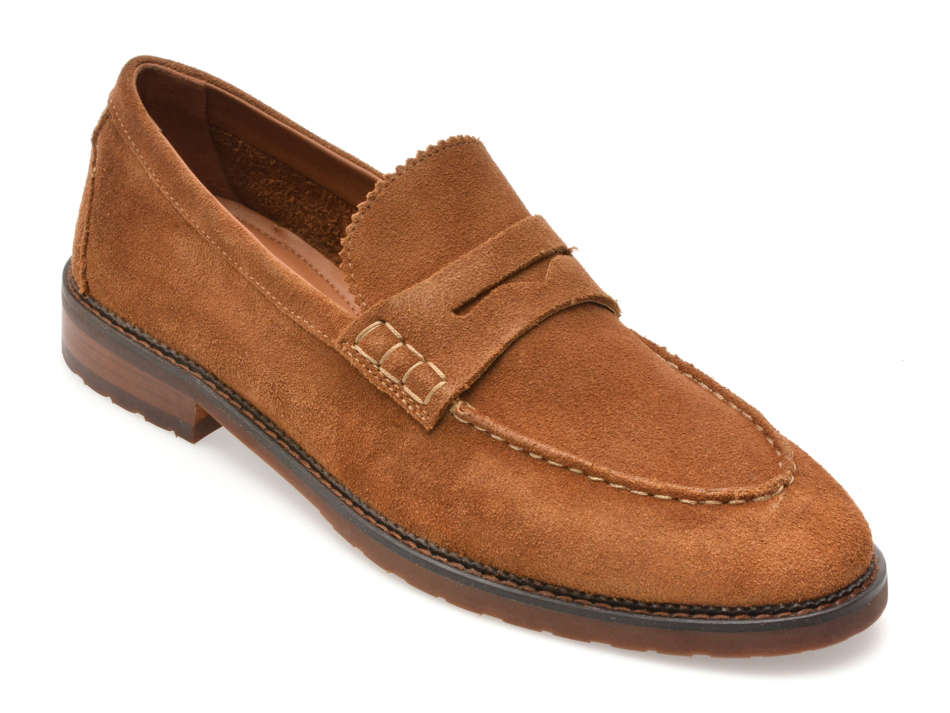 Mocasini eleganti ALDO maro, MELVILLE-IN 220, din piele intoarsa