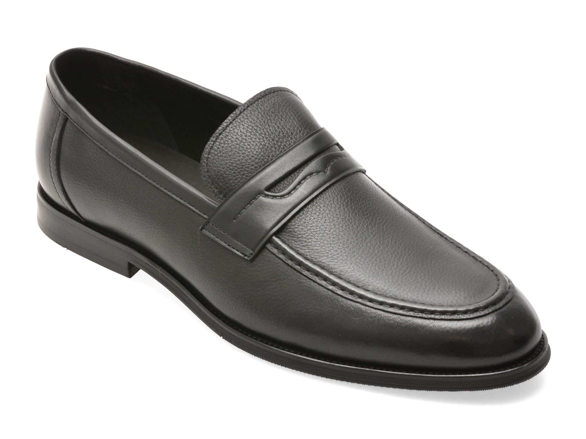 Mocasini eleganti EPICA negri, RT130, din piele naturala