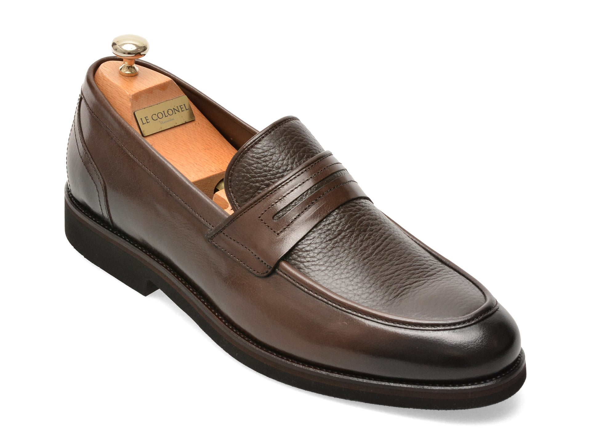 Mocasini eleganti LE COLONEL maro, 62254, din piele naturala