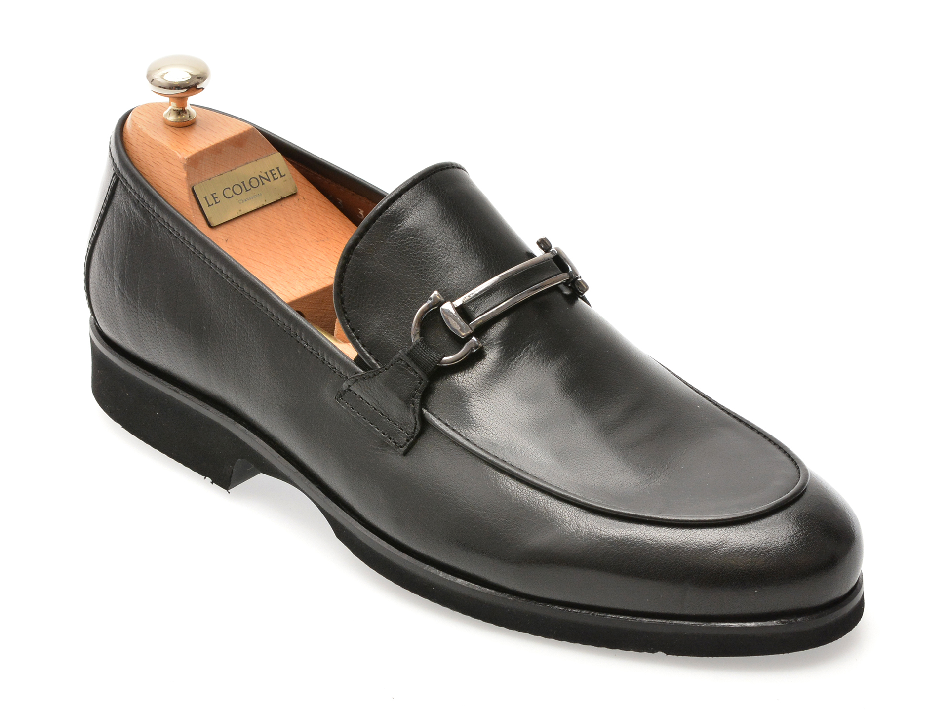Mocasini eleganti LE COLONEL negri, 62214, din piele naturala