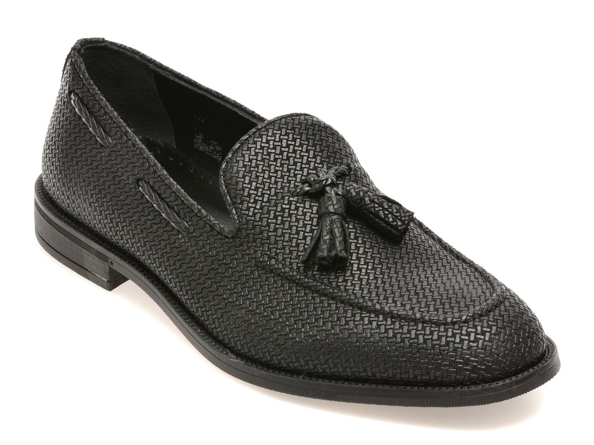 Mocasini eleganti RELAX negri, 2820, din piele naturala