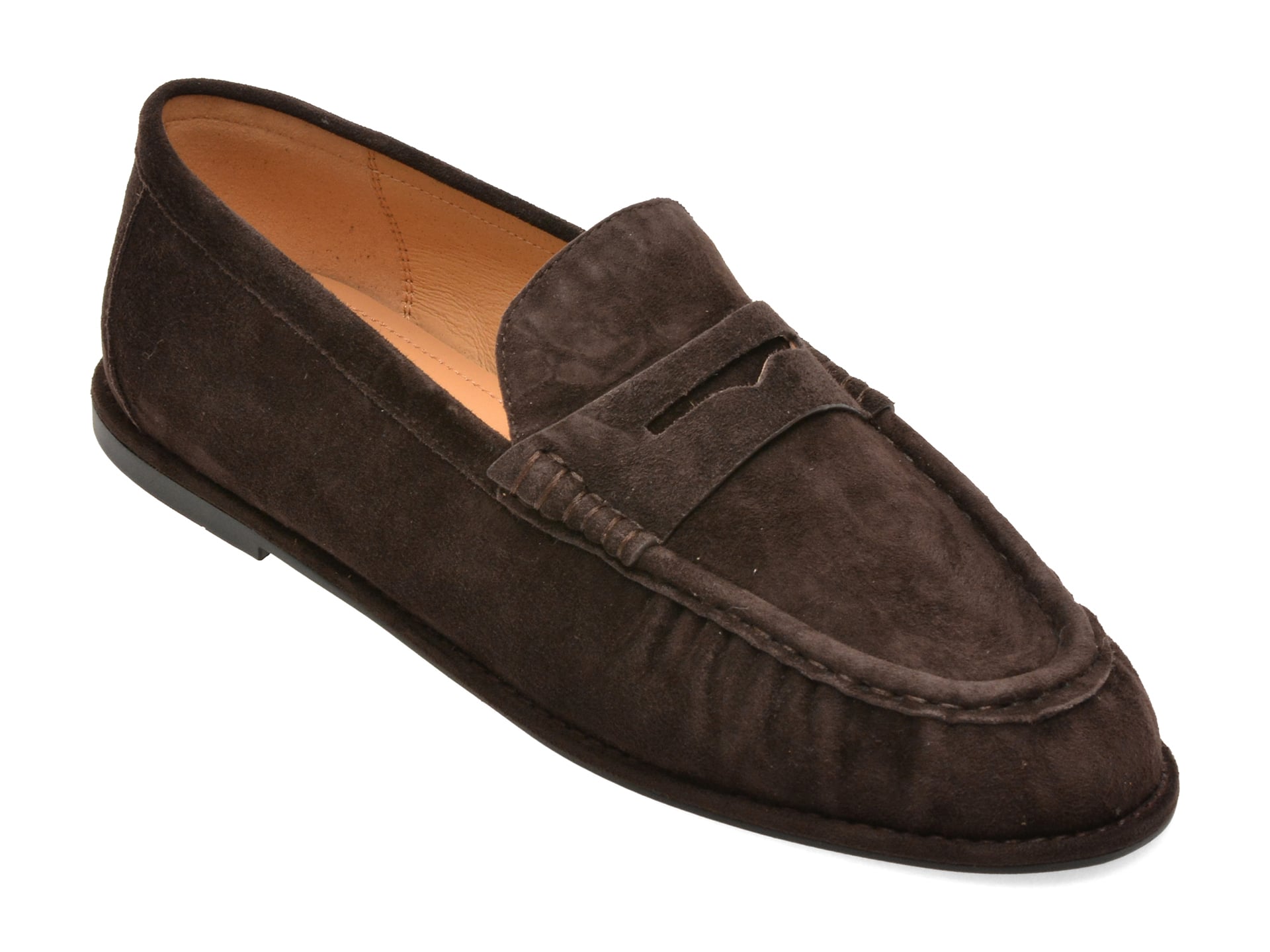 Mocasini EPICA maro, 5C285, din piele intoarsa