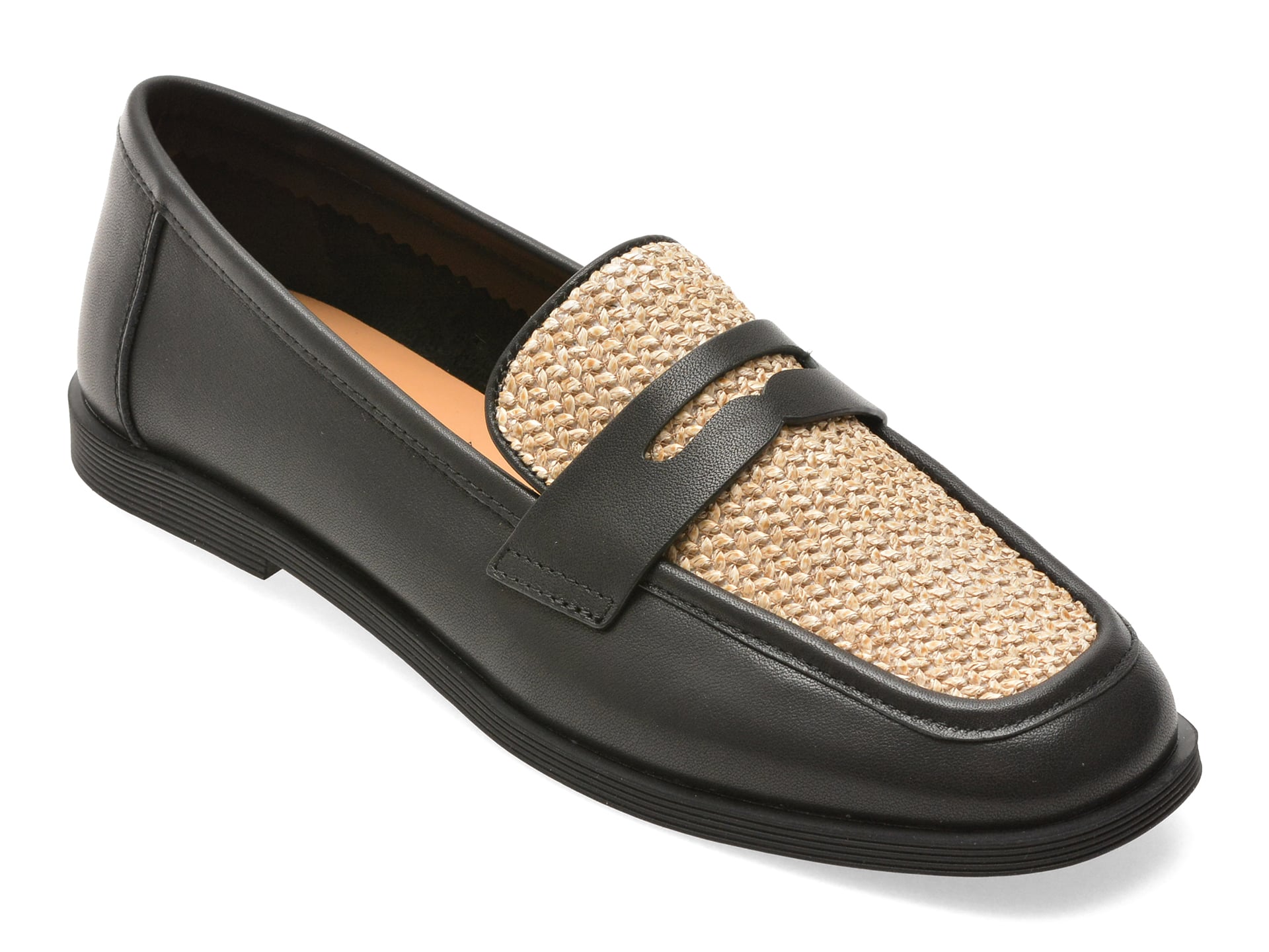 Mocasini EPICA negri, 1313G31, din piele naturala