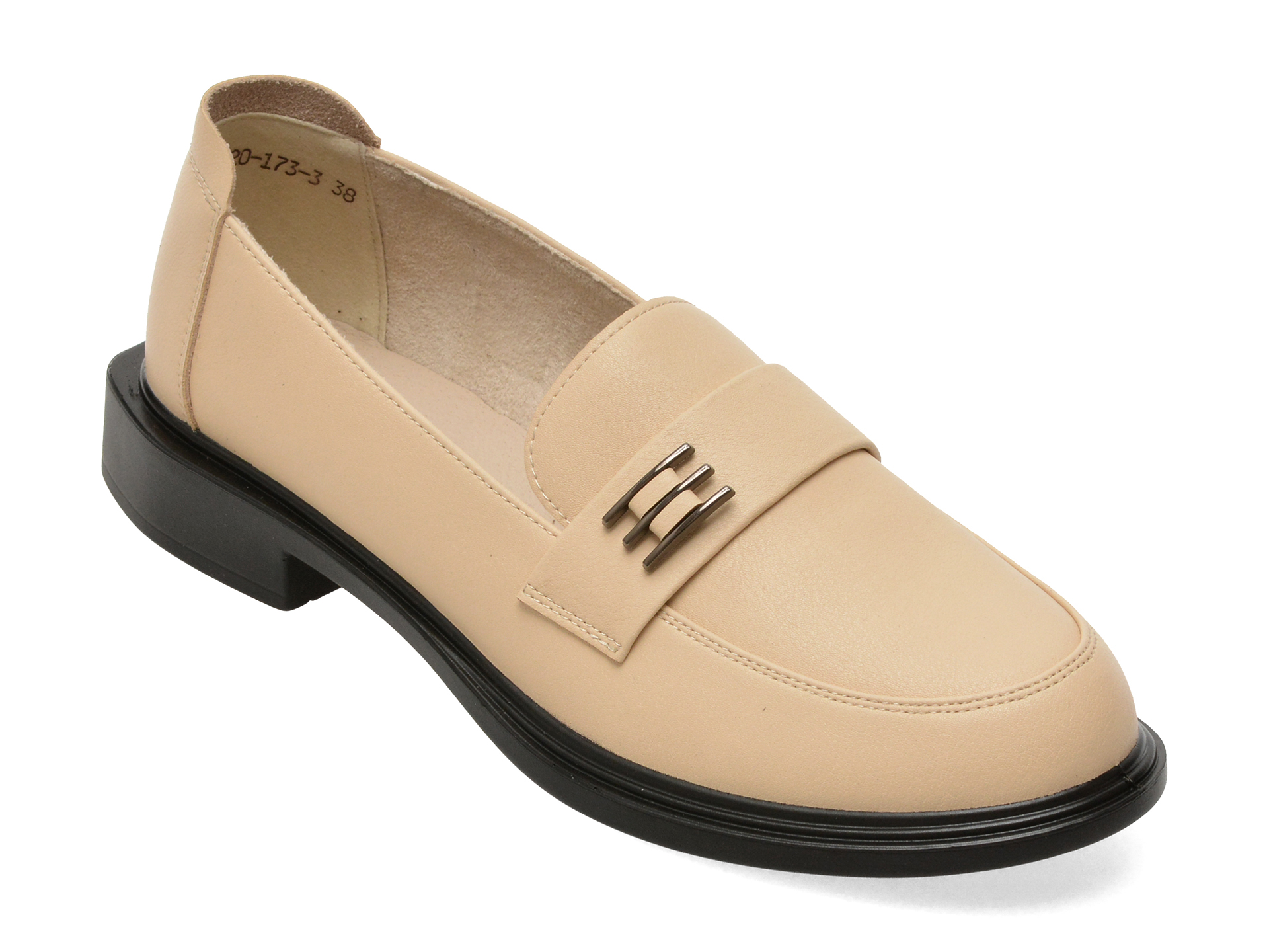 Mocasini FLAVIA PASSINI bej, 11520, din piele naturala