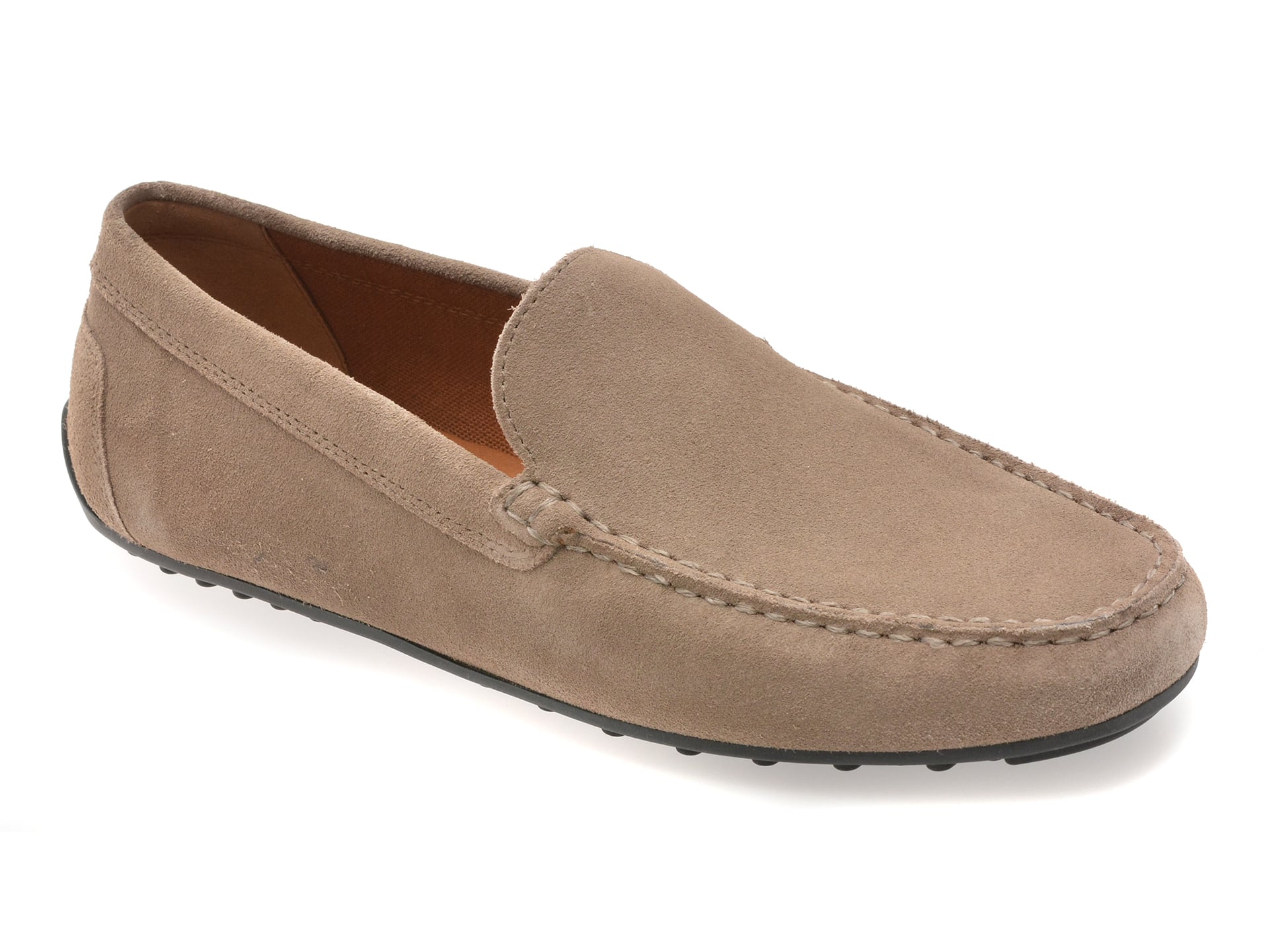 Mocasini GEOX gri, U653KC, din piele intoarsa