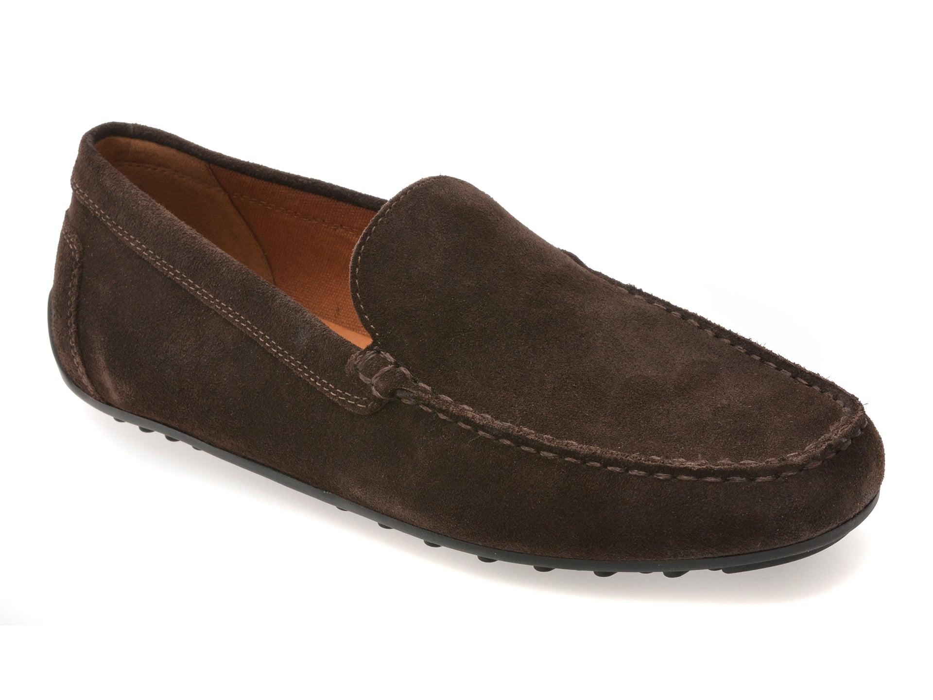 Mocasini GEOX maro, U653KC, din piele intoarsa