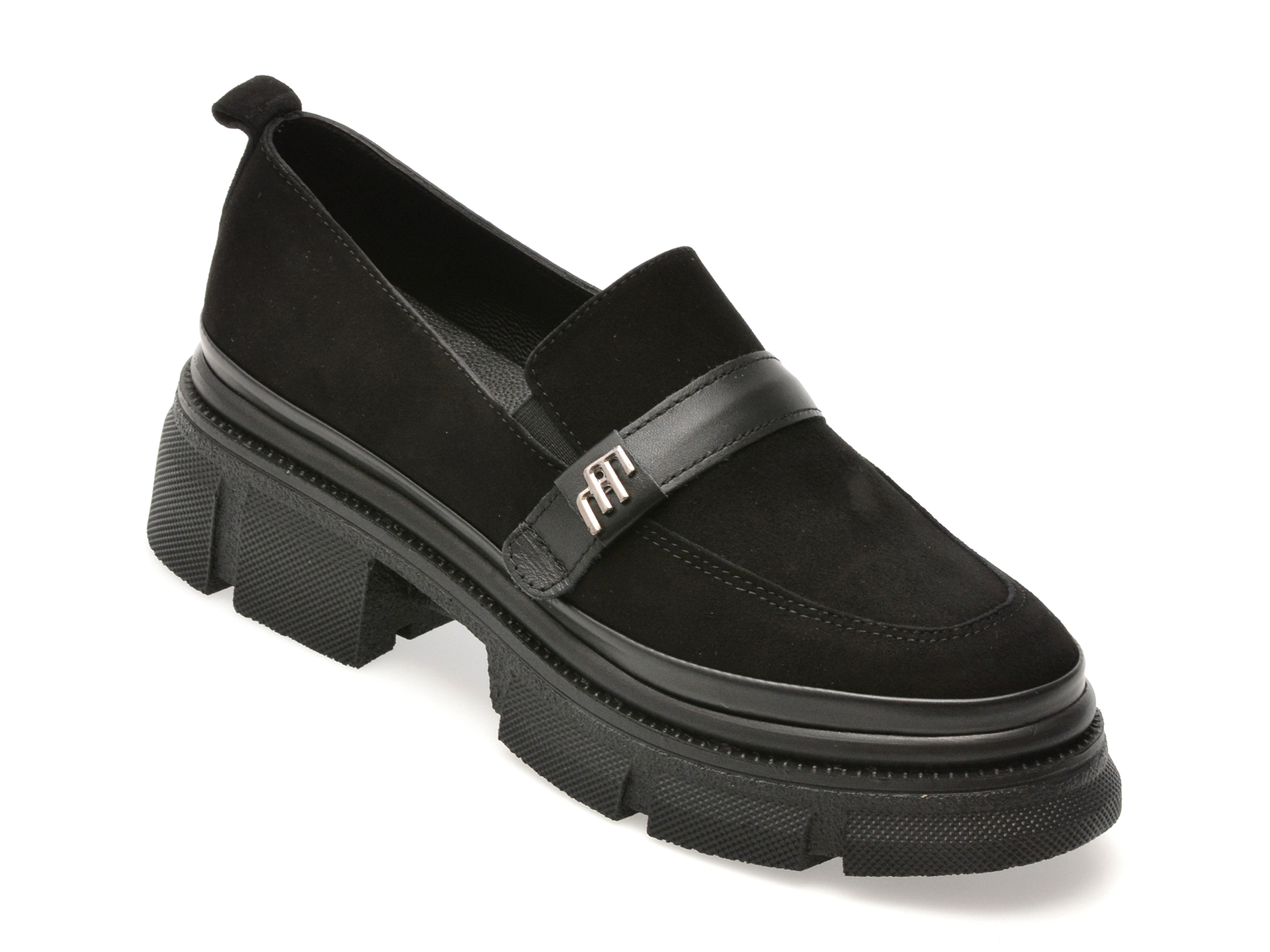 Mocasini GRYXX negri, 387340, din piele intoarsa