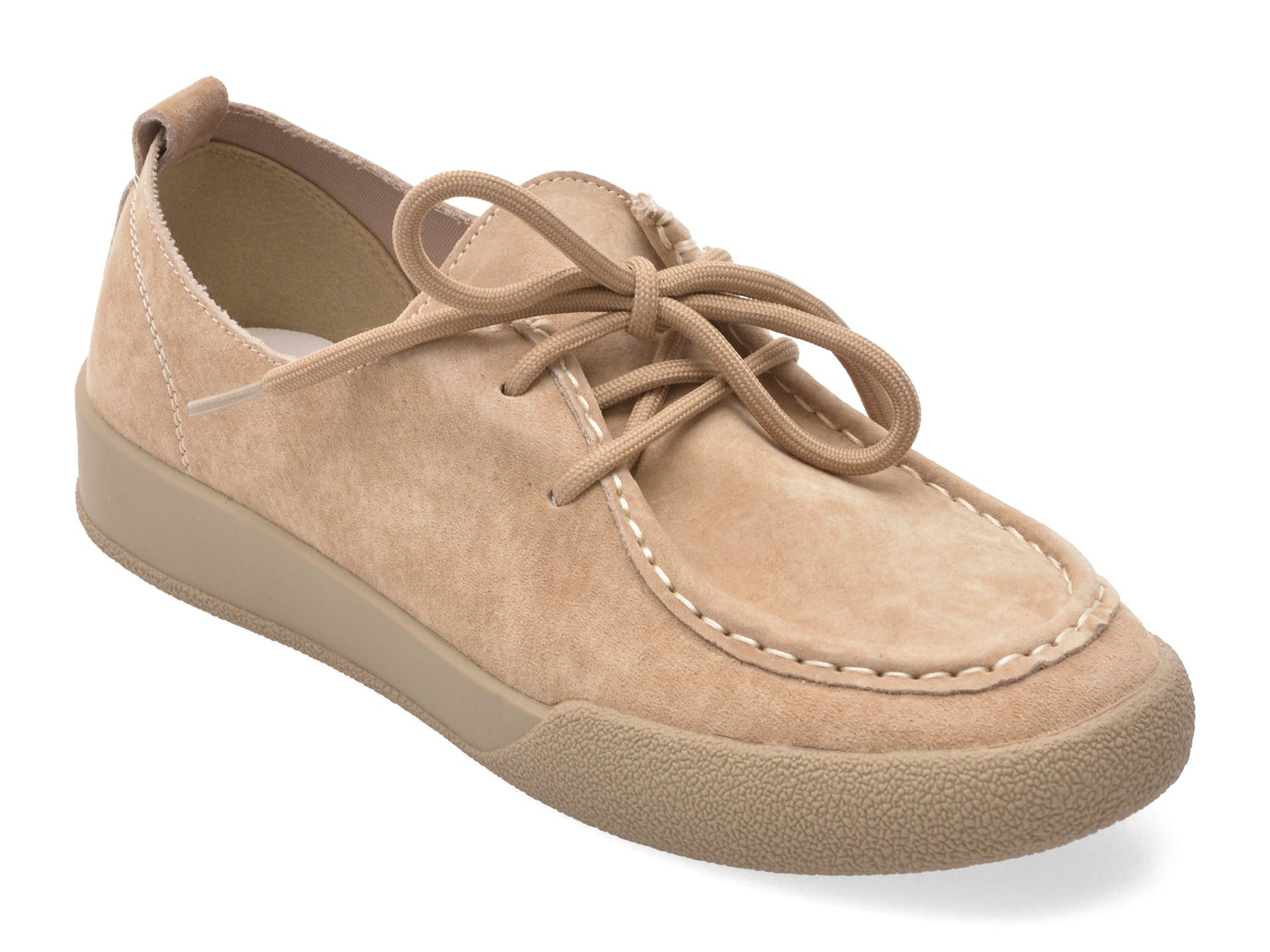 Mocasini PASS COLLECTION bej, SH60004, din nabuc