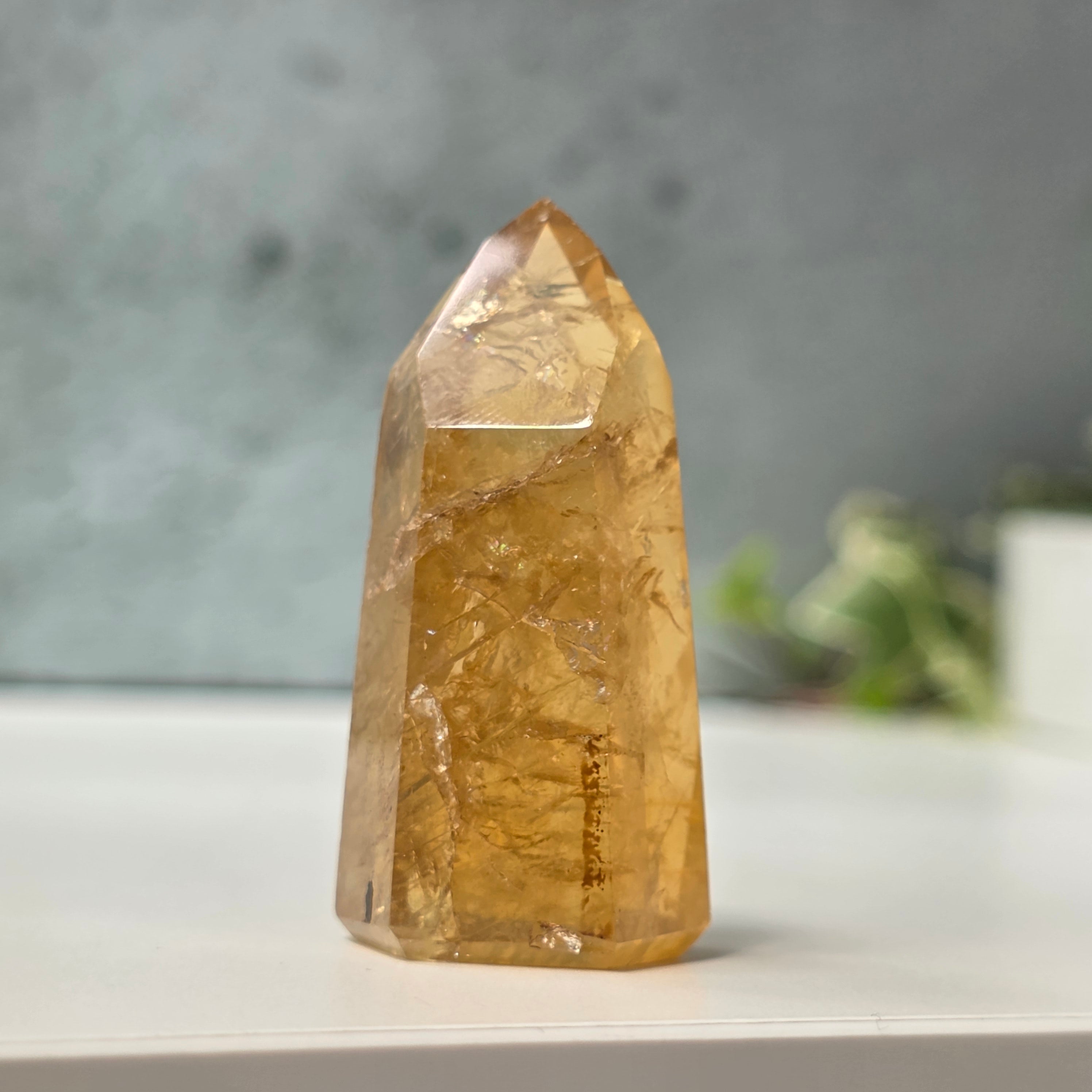 Obelisc citrin Brazilia calitate AAA model 10
