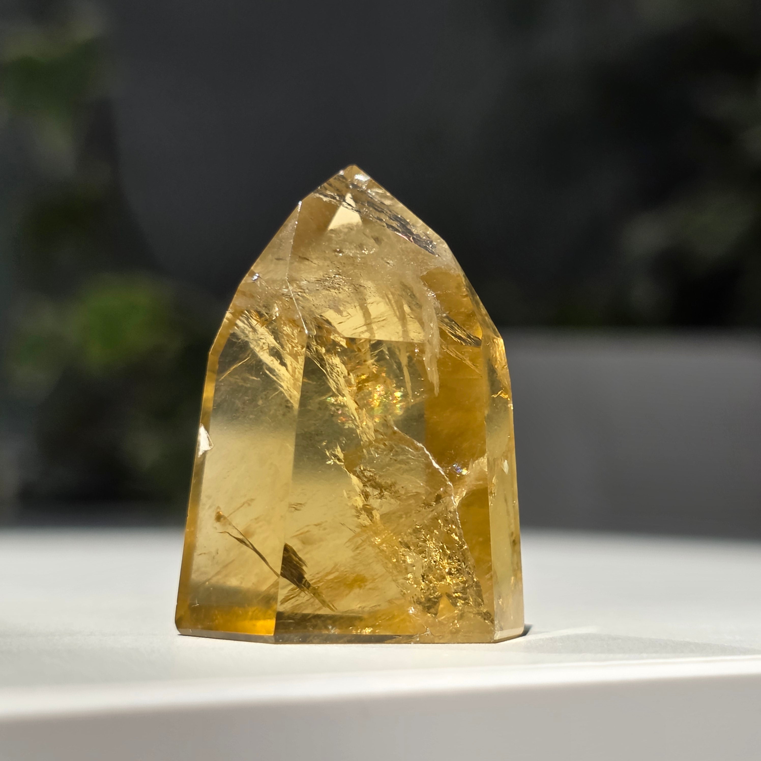 Obelisc citrin Brazilia calitate AAA model 8