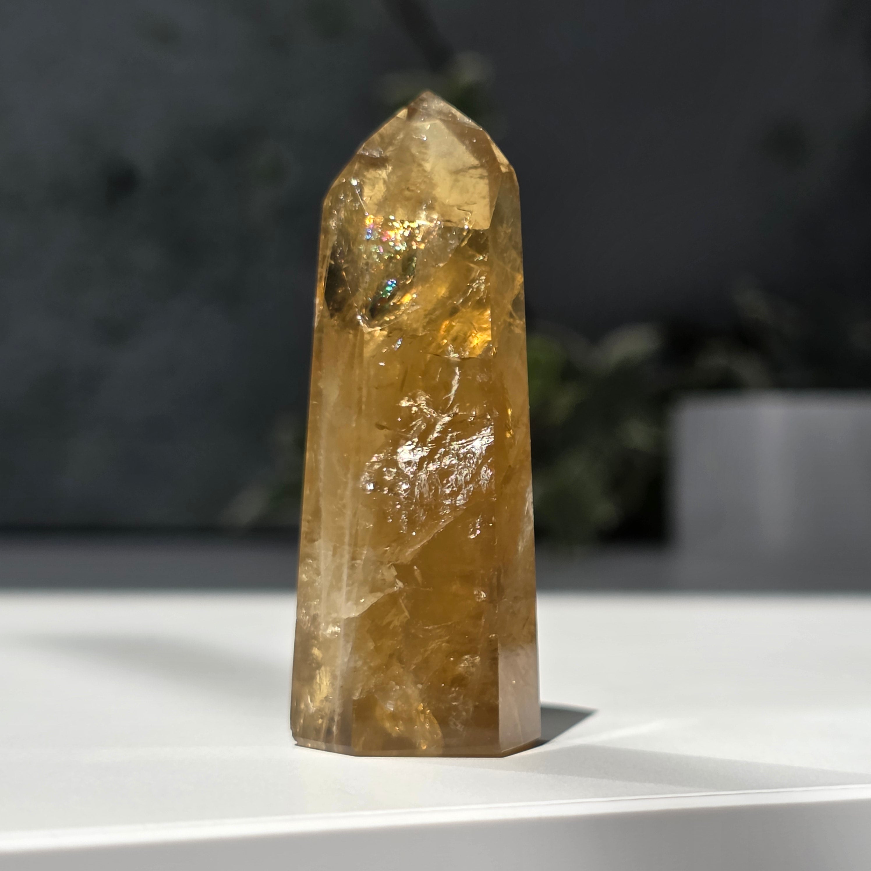 Obelisc citrin Brazilia calitate Extra AAA model 12